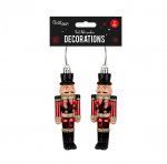 Red Nutcracker Decorations - 2 Pack