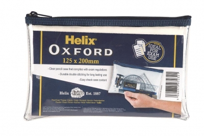 Oxford 8 In X 5in Clear Pencil Case