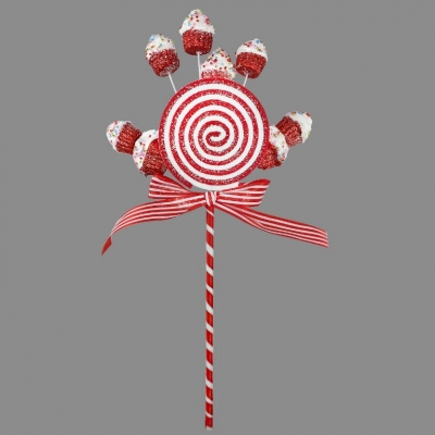 20X46CM LOLLY & CUPCAKE SPRAY RED