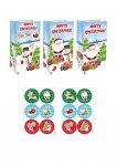 Christmas Paper Party Bags With Stickers X 12 Pack ( 16p Each )