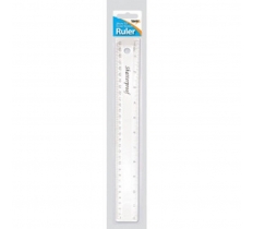 Tiger 12" Shatterproof Ruler Clear Hang Pack