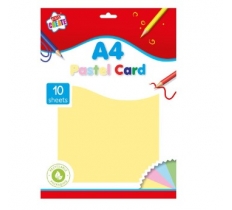 A4 Pastel Colour Card Pack of 10 Sheet