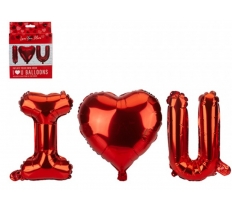 I Love You Hanging Balloon In Paper Envelope 40cm