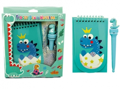 Dinosaur Notebook & Fidget Pen Set