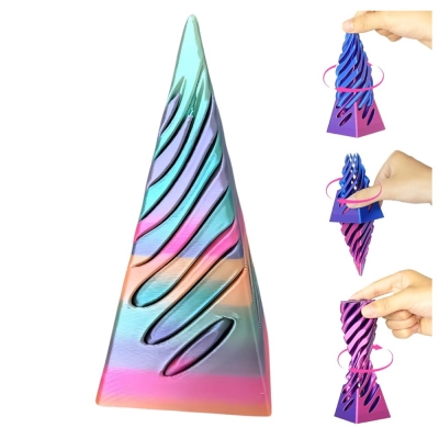 Impossible Cone 3D Printed Spiral Cone Fidget Toy