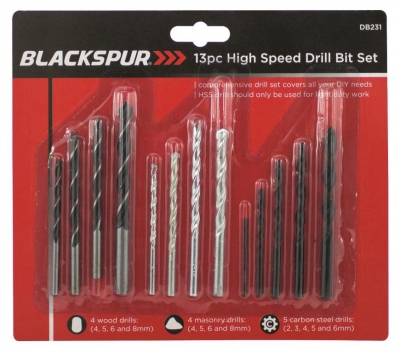 Blackspur 13 Pack Combination Drill Bit Set