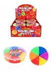 6 Tone Rainbow Colour Bouncing Putty Slime Tubs