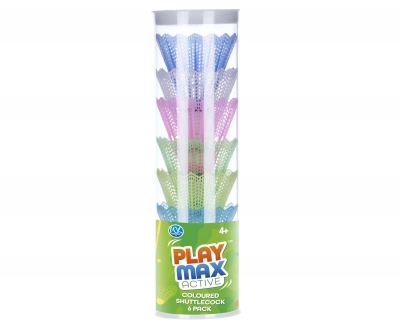 Playmax Active 6pack Coloured Shuttlecoks