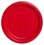 Ruby Red Solid Round 9" Dinner Plates 8Pack