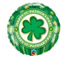 Qualatex 18" Round Happy St. Patrick'S Day! Balloon