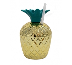 Pineapple Tumbler with Straw 250ml