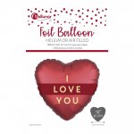 I Love You Heart Foil Balloon