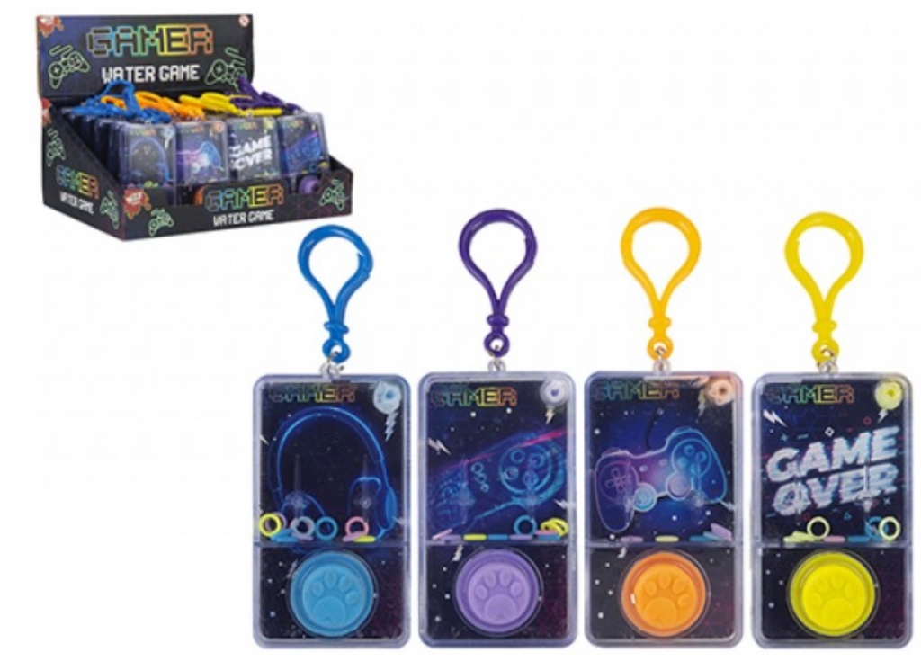 Gamer Water Game With Clip On 6.5cm - Click Image to Close