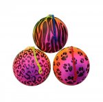 Animal Printed Rainbow Ball With Keychain 10"