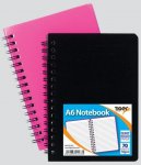 Tiger A6 Polyprop Twin Wire Notebook 140 Pages