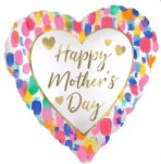 Mothers Day Watercolour Satin Luxe Standard Foil Balloon