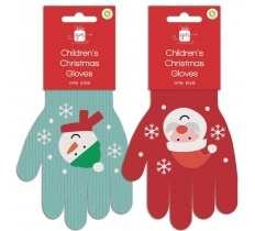 Christmas Children Xmas Gloves 2 Design