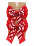 Christmas 2pk Double Layer Bows