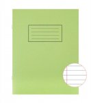 Silvine Green P4To Exercise Book Lined With Margin X 10