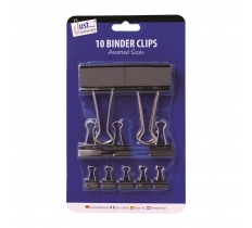 Tallon Binder Clips 10 Pack ( Assorted Sizes )
