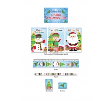 Christmas 5 Piece Stationery Set