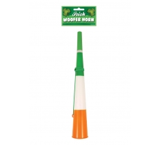 Irish Tricolour Woofer Horn (38cm) with Green String