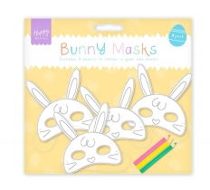Easter Colour Your Own Masks Set 4pk