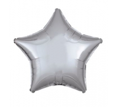 Amscan Metallic Silver Star Standard Pack aged Foil Balloonsns
