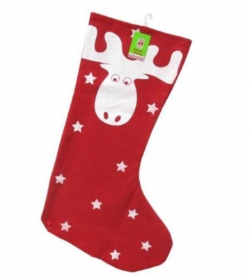 REINDEER STOCKING 60cm FELT