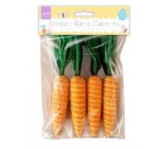 Easter Striped Rope Carrots 4pk