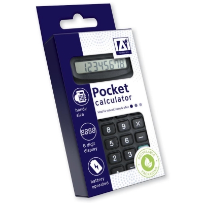 Stationery Pocket Calculator ( Black )