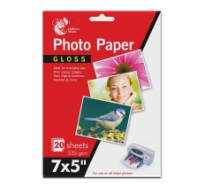 7 X 5 Glossy Photo Paper - 20 Sheets