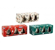 Christmas Votives In Box Xmas Scene