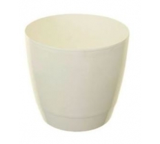 20cm Round Indoor White Pot