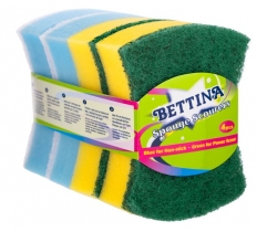Bettina 4Pc Butterfly Sponge Scourer