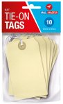 Mail Master Buff Brown Manilla Strung Tags Pack Of 10