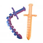 3D Printed Collapsable Sword 2 Pack ( Assorted Colours )