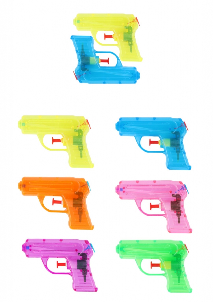 Neon Water Gun 2-Pack (11cm) 6 Assorted Colours - Click Image to Close