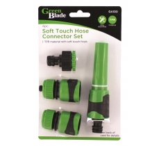 4pc Soft Touch Hose Connector Set