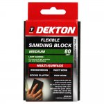 Dekton Flexible Sanding Block - Medium - 80 Grit