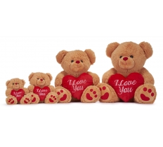 Bear With Red Heart 8" / 20cm