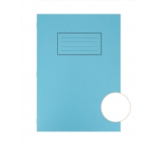 Silvine Blue A4 Exercise Book With Plain Inners X 10