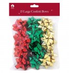 Bows XMAS 15 Large Confetti Trad