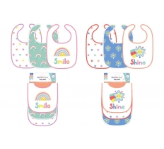 First Steps Baby Bibs 3 Pack