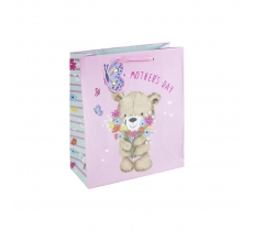 MOTHER'S DAY CUTE BEAR AND FLOWERS MEDIUM BAG