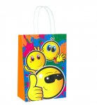 Smile Face Paper Party Bag with Handles ( 16 x 22 x 8cm )