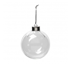 80mm Clear Fillable Bauble