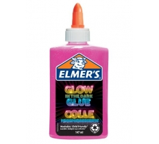 Elmers 147ml Glow In The Dark Liquid Glue Pink