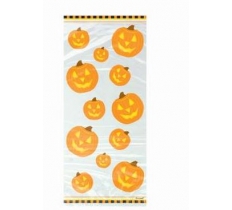 Pumpkin Glow Cellophane Bags 20 Pack