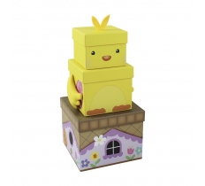 Easter Chick Plush Box 3 Piece